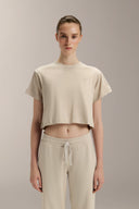 Cropped Boxed Graphic Tee - TER109 Stone - Activera