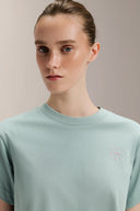 Cropped Boxed Graphic Tee - TER109 PaleAqua - Activera