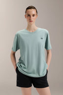 Oversized Graphic Tee - TER116 PaleAqua