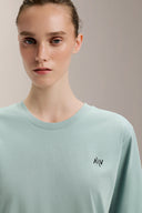 Oversized Graphic Tee - TER116 PaleAqua