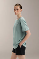 Oversized Graphic Tee - TER116 PaleAqua