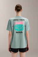 Oversized Graphic Tee - TER116 PaleAqua