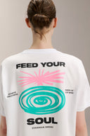 Oversized Graphic Tee - TER116 OpticWhite