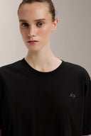 Oversized Graphic Tee - TER116 Black - Activera