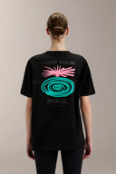 Oversized Graphic Tee - TER116 Black - Activera