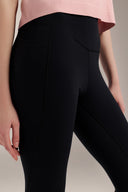 High-Waist Sculpt Legging with Pocket - TER124 Black - Activera
