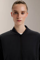 Soft Touch Crop Bomber - TER111 Black