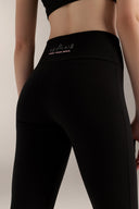 Brushed High-Rise Flare Pant - TER117 Black - Activera