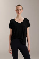 Relax V-Neck Tee - TER127 Black - Activera - top