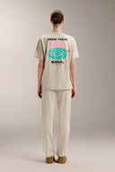 Oversized Graphic Tee - TER116 Stone - Activera