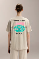 Oversized Graphic Tee - TER116 Stone - Activera