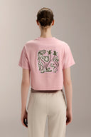 Cropped Boxed Graphic Tee - TER109 Nectar