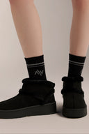ANCLE HIGH SOCK - TOZ129H BLACK - Activera- new