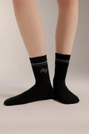 ANCLE HIGH SOCK - TOZ129H BLACK - Activera- new