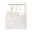 Puffy quiltade arbetsväskor för handbagage - Beige