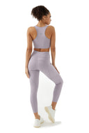 Långa leggings med ficka -AC101 Lila