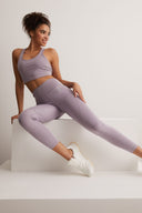 Långa leggings med ficka -AC101 Lila