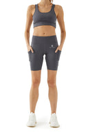Cykelshorts med fickor - AC102 Grå