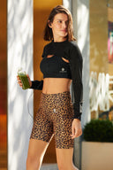 Bike Shorts with pockets - AC102 Leopard - Activera