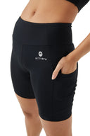 Bike Shorts with pockets - AC102 Black