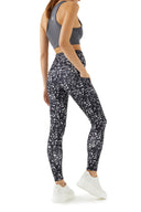 Printed Legging with pocket - AC104 offwhite absstract