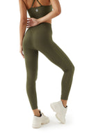 Sömlösa leggings - AC201 mörk olivgrön