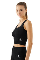 Seamless Crop top - AC203 Black - Activera