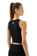 Seamless Crop top - AC203 Black