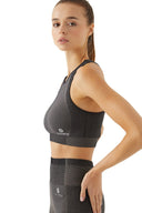 Seamless Rib Crop Tank - AC205 Antramelange