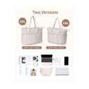 Puffy quiltade arbetsväskor för handbagage - Beige